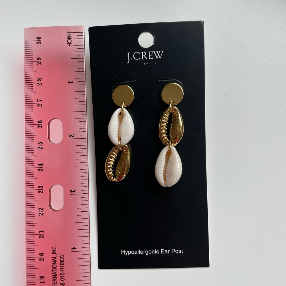 J.Crew Shell Drop Statement Earrings - image 4